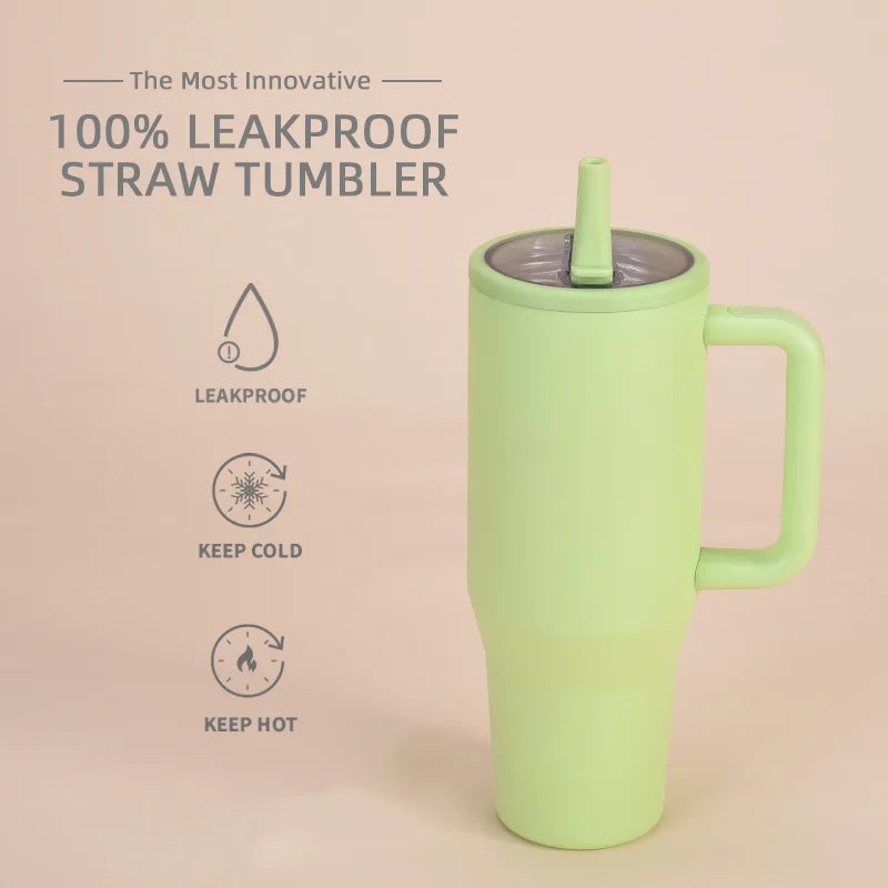 40 Oz Vacuum Flask Cup Thermos water Bottle Thermal Mug Large Capacity Stainless Steel Cold and Hot Tumbler Travel Car coffee