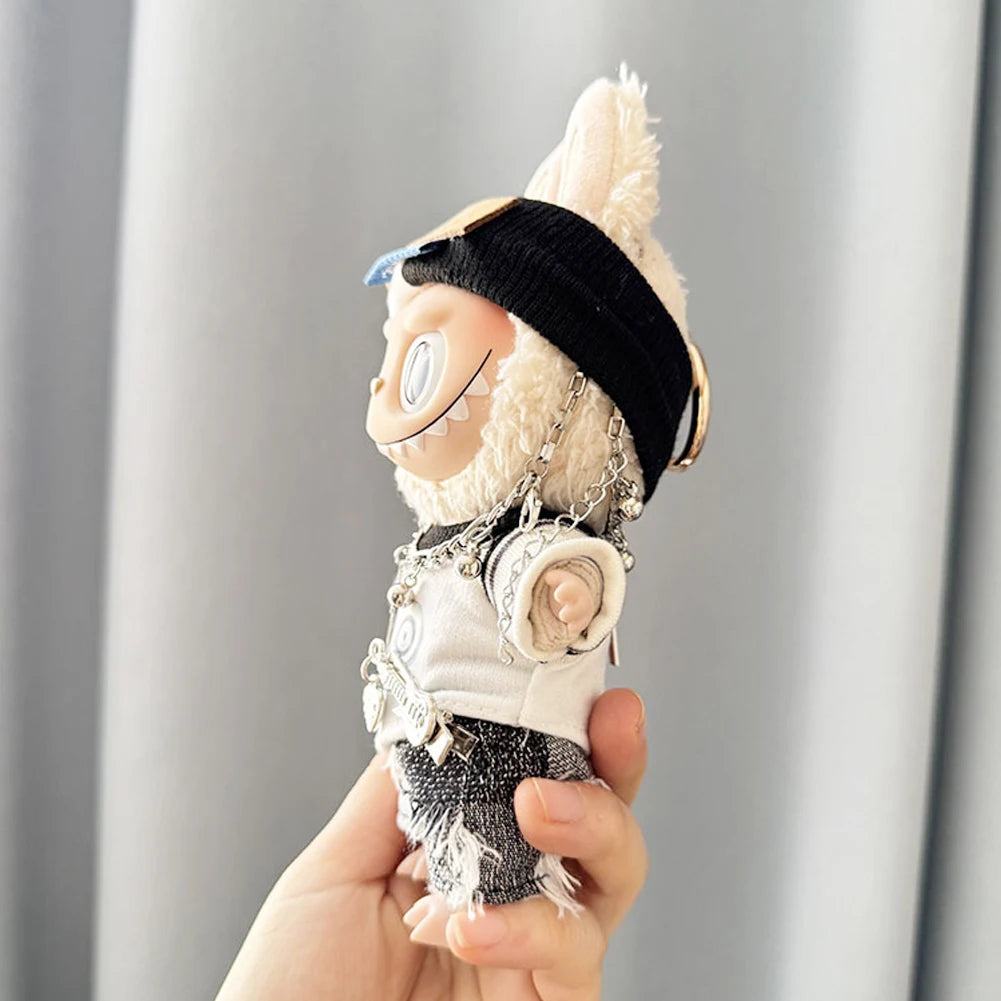 For 17cm Labubu I II Idol Dolls Cute Mini Plush Doll'S Clothes for Korea Kpop Exo Idol Dolls DIY Accessories Gifts New Style