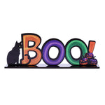 Halloween Spoky Letter Wooden Decor Festival Atmosphere Layout Tabletop Halloween Cartoon Decor Party Supplies Ornaments