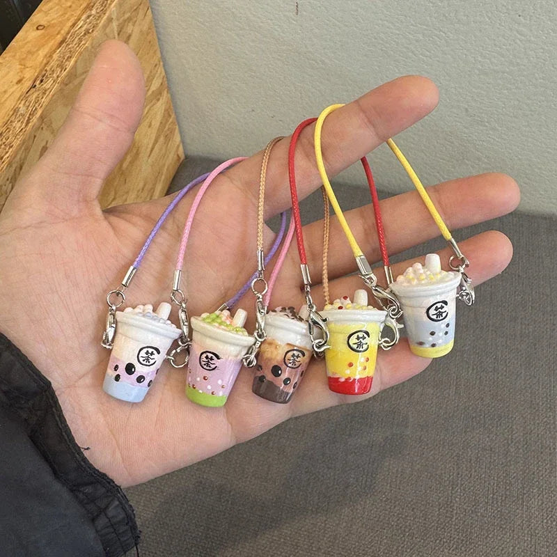 Doll house dollhouse mini simulation milk tea cup For Ropa labubu doll accessories miniature scene pendant