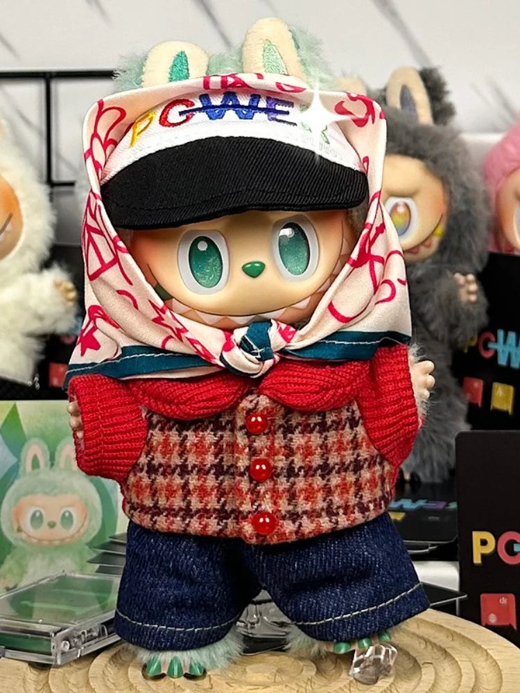 For Labubu Doll Clothes 15-17cm Doll Clothing Suit Gd Same Style Set Diy Accessories Clothes Toy Gift For Girl Kid Friends Ropa