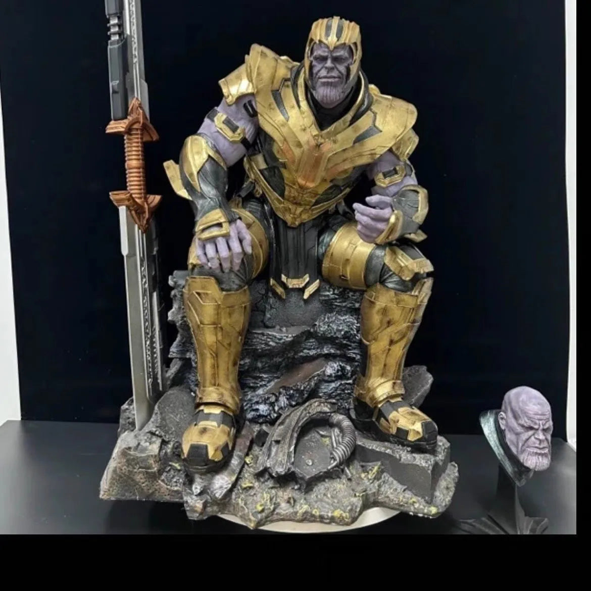 New Avengers Marvel Series Half-Body Bust Statue Model Collectible Toy Birthday Gift Thanos Collectors Item Action Figure