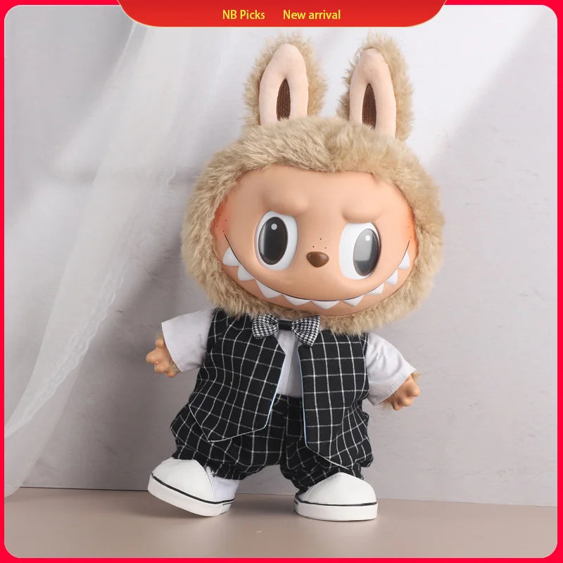 2025 New 38cm Labubu Hot Only Selling Clothes Labubu Mokoko Idol Doll Fashion Design Dress Coat Set Accessories Gift