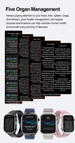 2025 New ECG+PPG Accurate Measure Heart Rate Smart Watch Men Blood Pressure Lipids Uric Acid Bluetooth Call Health Smartwatches