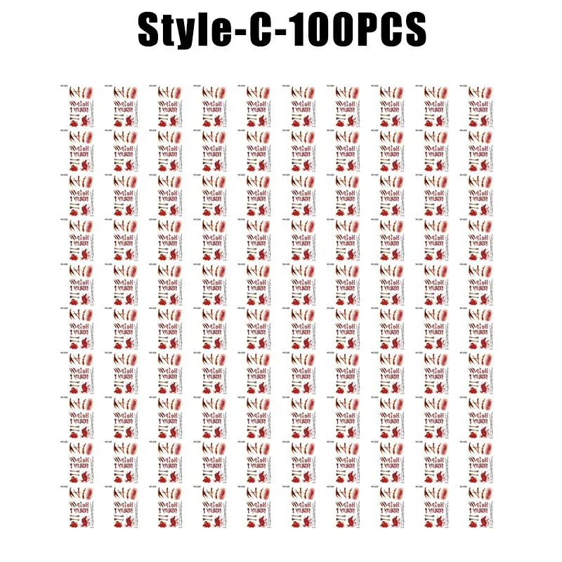 Horror Realistic Fake Bloody Wound Stitch Scar Scab Waterproof Temporary Tattoo Sticker Halloween Masquerade Prank Makeup Props