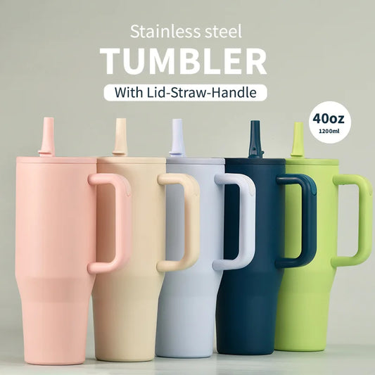 40 Oz Vacuum Flask Cup Thermos water Bottle Thermal Mug Large Capacity Stainless Steel Cold and Hot Tumbler Travel Car coffee
