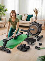 MettleMatic Rm5 Magnetic Rowing Machine, Bluetooth, 16-Level Resistance, 150kg Capacity, Home Use