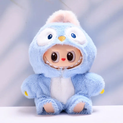 17cm Mini Plush Doll'S Clothes Outfit Accessories For Korea Kpop Exo Labubu Idol V1 V2 Bee Dinosaur Shark Costume Clothing Gift
