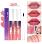 3pcs/set Lip Stain Peel Off And Reveal Long Lasting Waterproof Pink Lip Tint Transfer Proof Natural Lip Stain Tear Off Lip Gloss