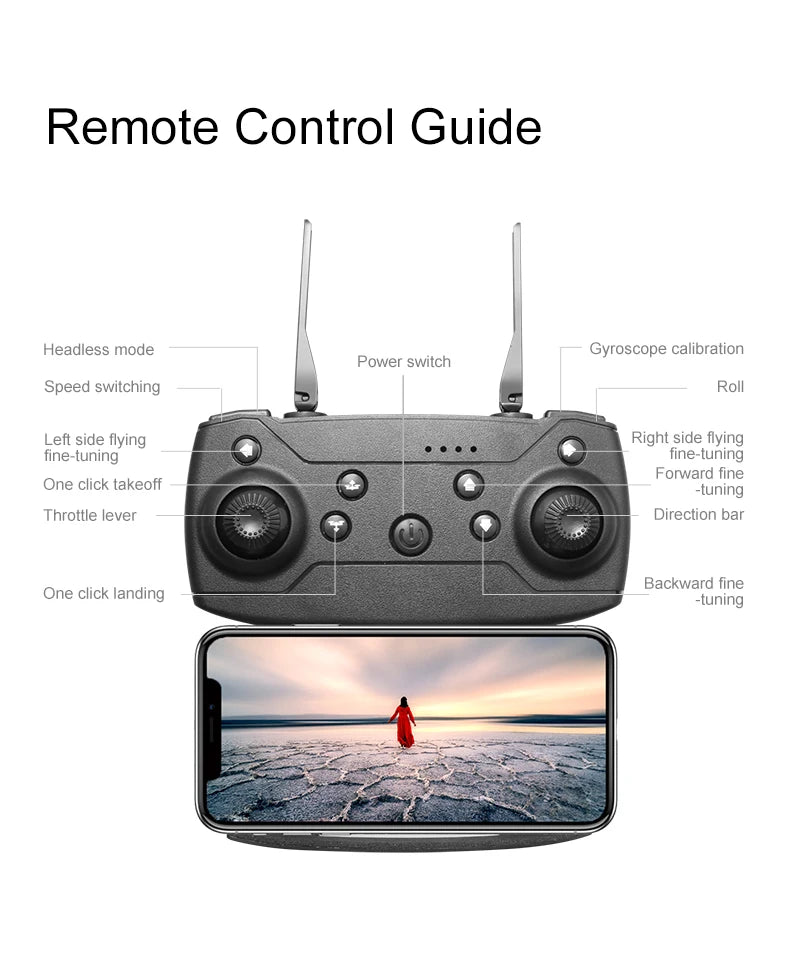 Xiaomi D88 Drone HD 8K Dual Camera Professional Aerial Photography Optical Flow Hovering Gesture Shooting Folding Quadcopter ﻿