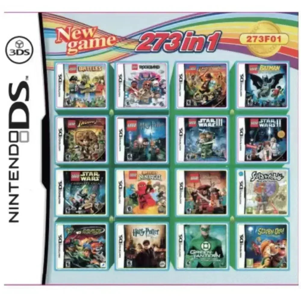 DS/NDS/3DS/NDSL Game Cartridge – All-in-One Video Game Collection for Handheld