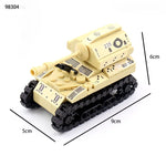 Military Patrol German Opel truck anti-aircraft gun Weapon Building Blocks WW2 Army Soldiers Brinquedos Bricks Classic Kids Toys