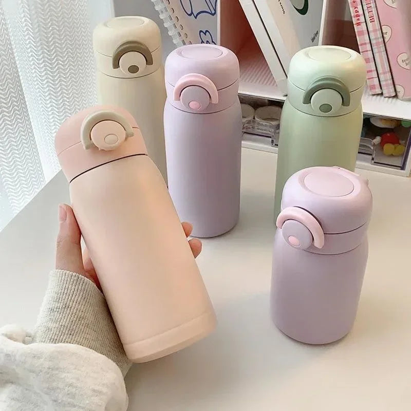 220ml/350ml Mini Thermos Cup Pocket Cup Stainless Steel Thermal Coffee Mug Vacuum Flask Insulated Hot Water Bottle Kids Gift