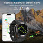2025 New T-Rex 3 Ultra GPS Men SmartWatch 10ATM Waterproof Built-in Dual-band GNSS Compass Military Sport Flashlight Smart Watch