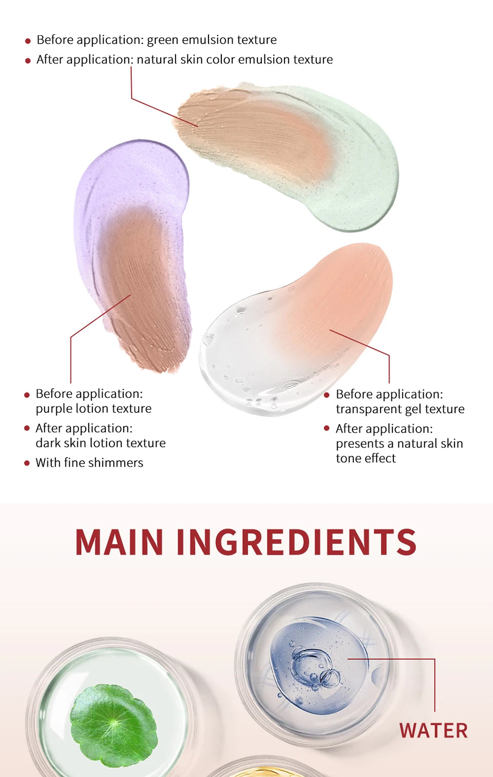 CC Cream erborian Korean Makeup High Coverage Foundation Foundation Cream for Face Base Makeup Color Changing Liquid Foundation