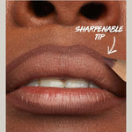 6pcs Face Secret Lip Liner Pencil Set,Ultra-Fine,Smooth Long Lasting Waterproof Matte Velvet,Brown Mixed Color