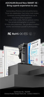 Smart XE 3-Axis Smartphone Gimbal Stabilizer with Fill Light