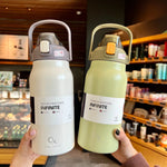 1.3L/1.7L Large Capacity Thermo Bottle Outdoor Mug Stainless Steel Thermos Water Bottle Portable Vaccum Flask Cold And Hot Tumbl