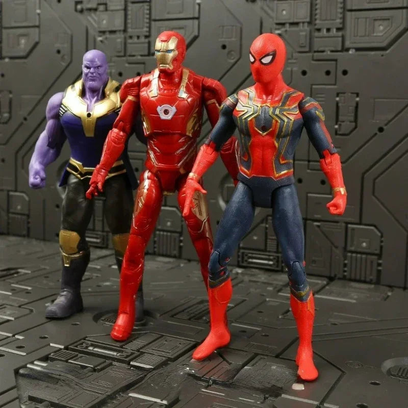Marvel Comics Avengers Heroes Merchandise, Iron Man, Spider Man, Hulk, Desktop Decoration Model, Children's Toy, Birthday Gift