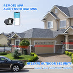 Smart Outdoor Home Security - Weather Resistant WiFi Motion Sensor&Detector - Remote APP Notifications - Compatible With Alexa