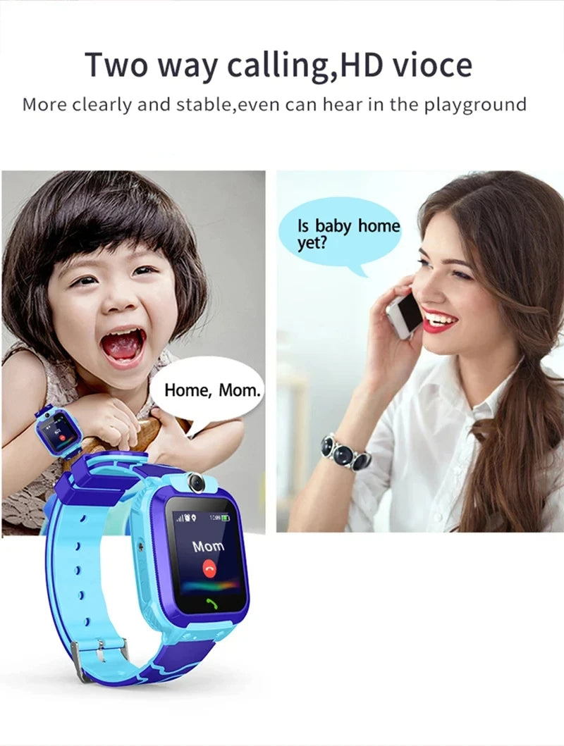 OPPO Kids Smart Watch SOS GPS Location Tracke Sim Card Call Child SmartWatch Camera Waterproof Watch Gift For Ios Android 2026
