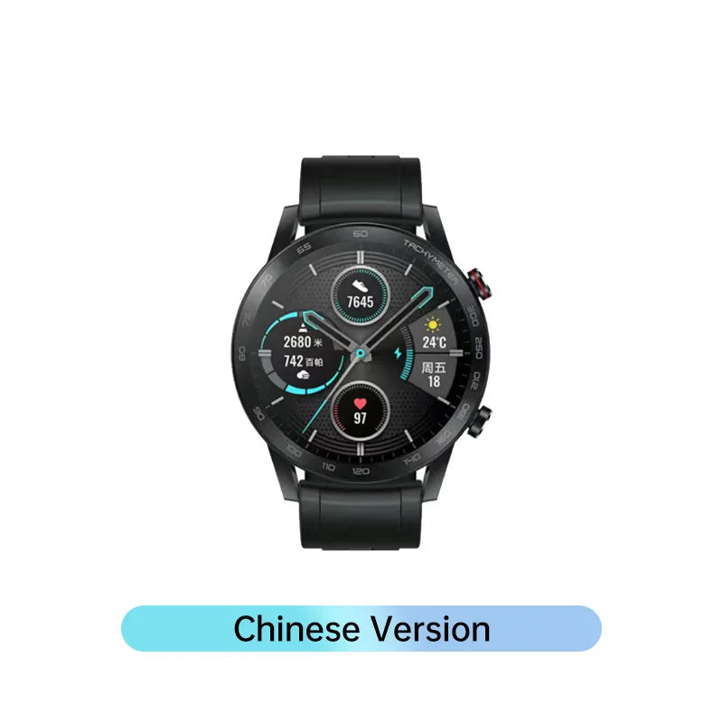 New HONOR Magic Watch 2 Smart Watch 46mm Bluetooth 5.1 Calling Smartwatch Blood Oxygen 14 Days Battery Life Heart Rate GPS