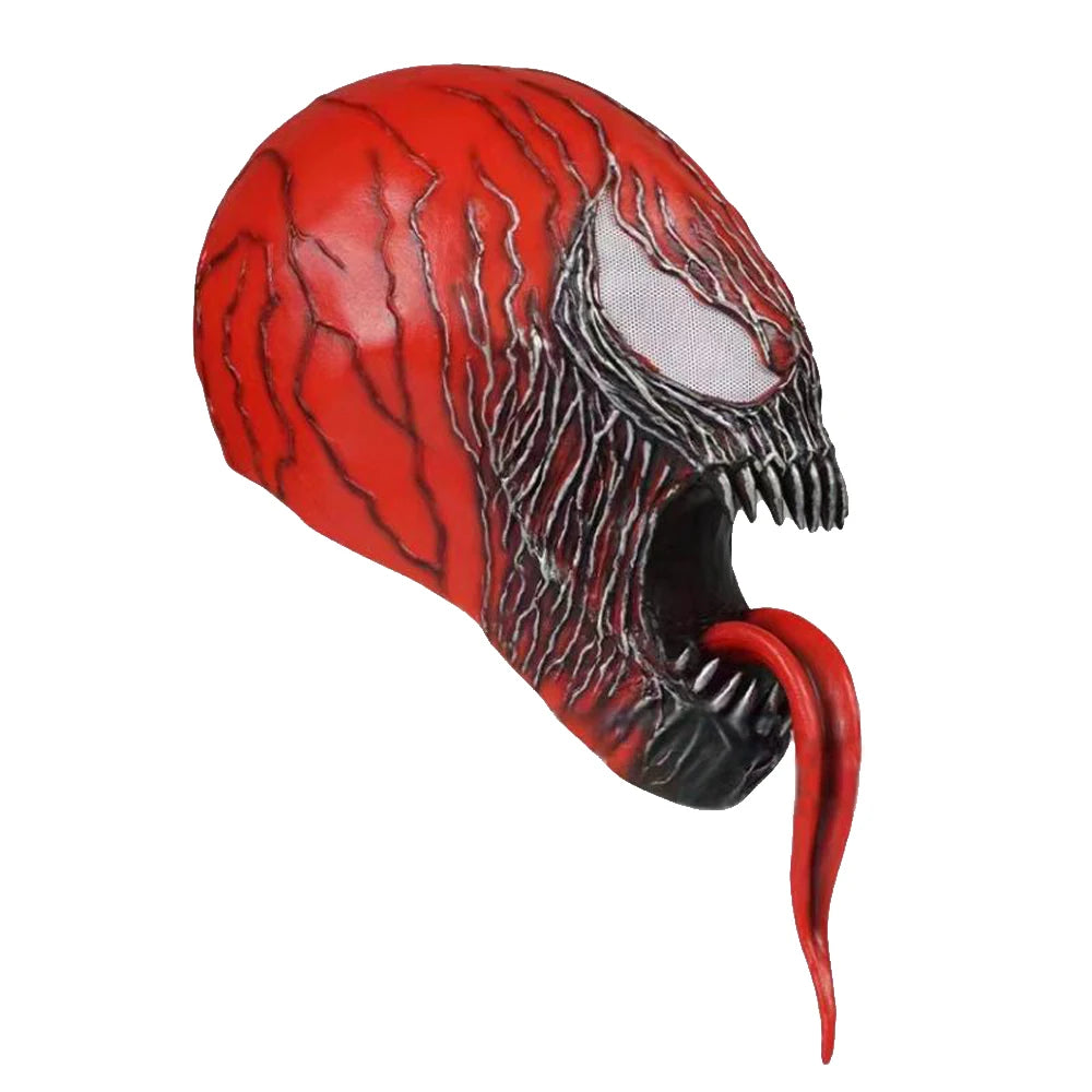 New Superhero Venom 3 Long Tongue Mask Cosplay Latex Masks Horror Party Helmet Props Supplies Novelty Masks Christmas Halloween