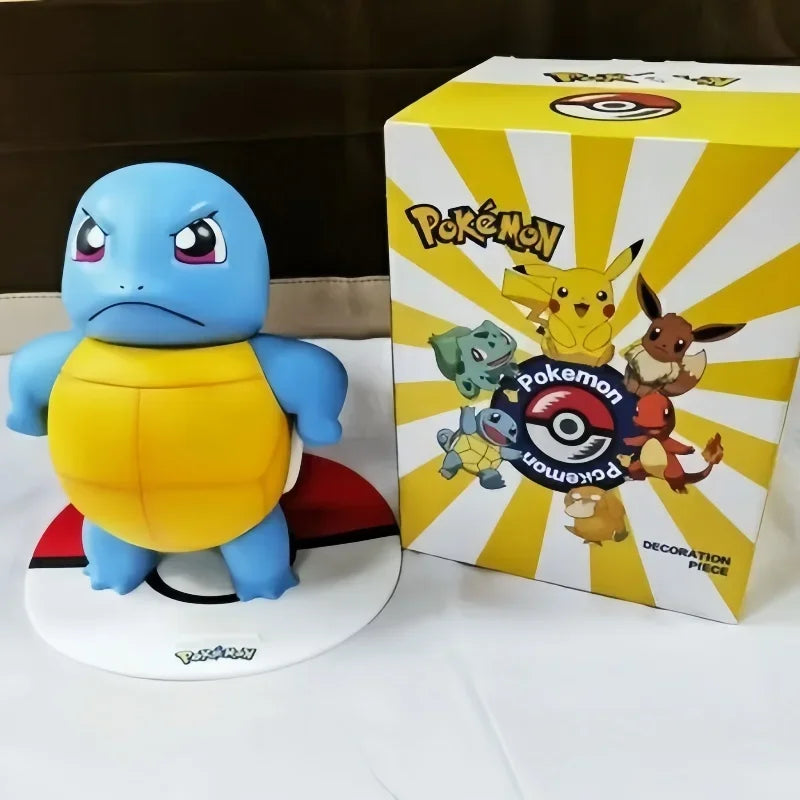 2025 Hot Pokemon Pikachu Doll Model Large Figure Charmander Eevee Porkby Squirtle Ornament Figurine Younth Toys Collects Gifts