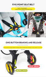 Ultralichte 4-in-1 Kinderwagen met Autostoel