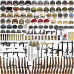 N601-650 MOC Military War Infantry Soldiers Action Figures Creative Bricks Accessories Building Blocks Children's Toys Gifts