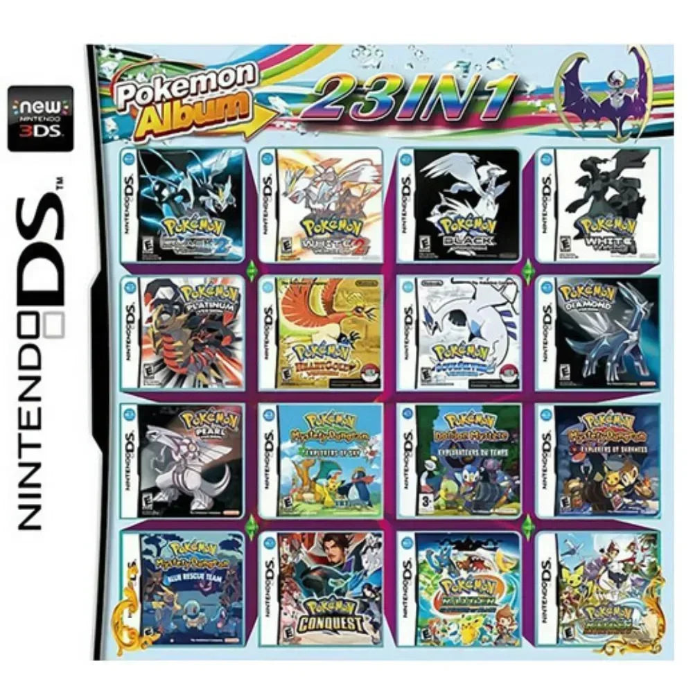 DS/NDS/3DS/NDSL Game Cartridge – All-in-One Video Game Collection for Handheld