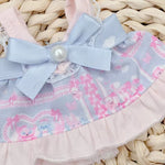 For 15/17cm Labubu  Plush Doll's   Bow Dress  Clothes  Outfit Doll Accessories