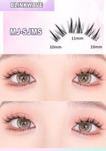 Upgraded Sunflower False Eyelashes No Glue Fake Lashes  Natural Reusable Band-Free Lashes Manga Lash Makeup Korean