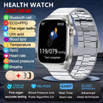 2025 New ECG+PPG Accurate Measure Heart Rate Smart Watch Men Blood Pressure Lipids Uric Acid Bluetooth Call Health Smartwatches