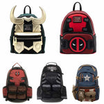 Marvel Avengers Deadpool Captains America Backpack Anime Cartoon Backpacks Outdoor Leisure Travel High Capacity Backpack Gifts