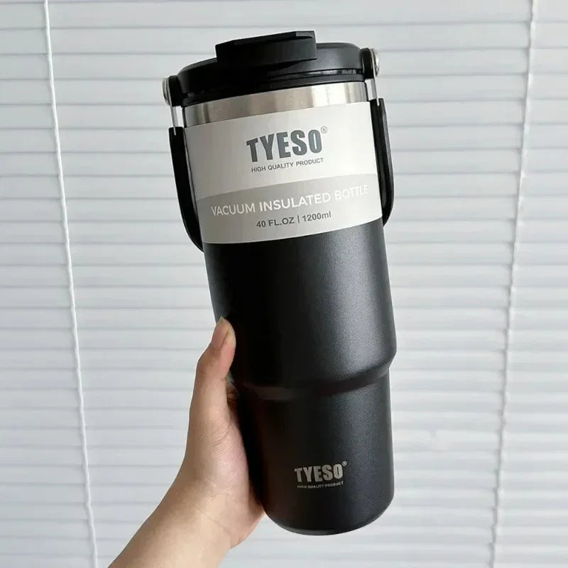Tyeso Stainless Steel Coffee Cup Cold And Hot Double-layer Insulated Cup Tumbler Thermo Water Bottle Car Travel Mug Vacuum Cup