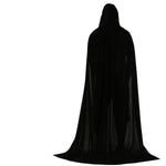 Hood Cloak Cosplay Medieval Long Cape Halloween Party Women Men Adult Long Mage Witchcraft Wicca Robe Conceal Gown Reenactment