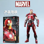 Marvel Avengers ZD Toys Iron Man MK3 MK1 MK6 MK7 MK5 Tony Stark Iron Patriot War Machine Action Figure Ironman Collect Toy Gift