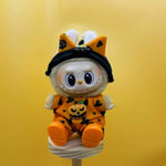 (Without Shoes)For Korea Kpop Exo 3.0 Labubu Halloween Pumpkin Devil Little Bear Doll Dress Cute Decoration 15/17cm Doll