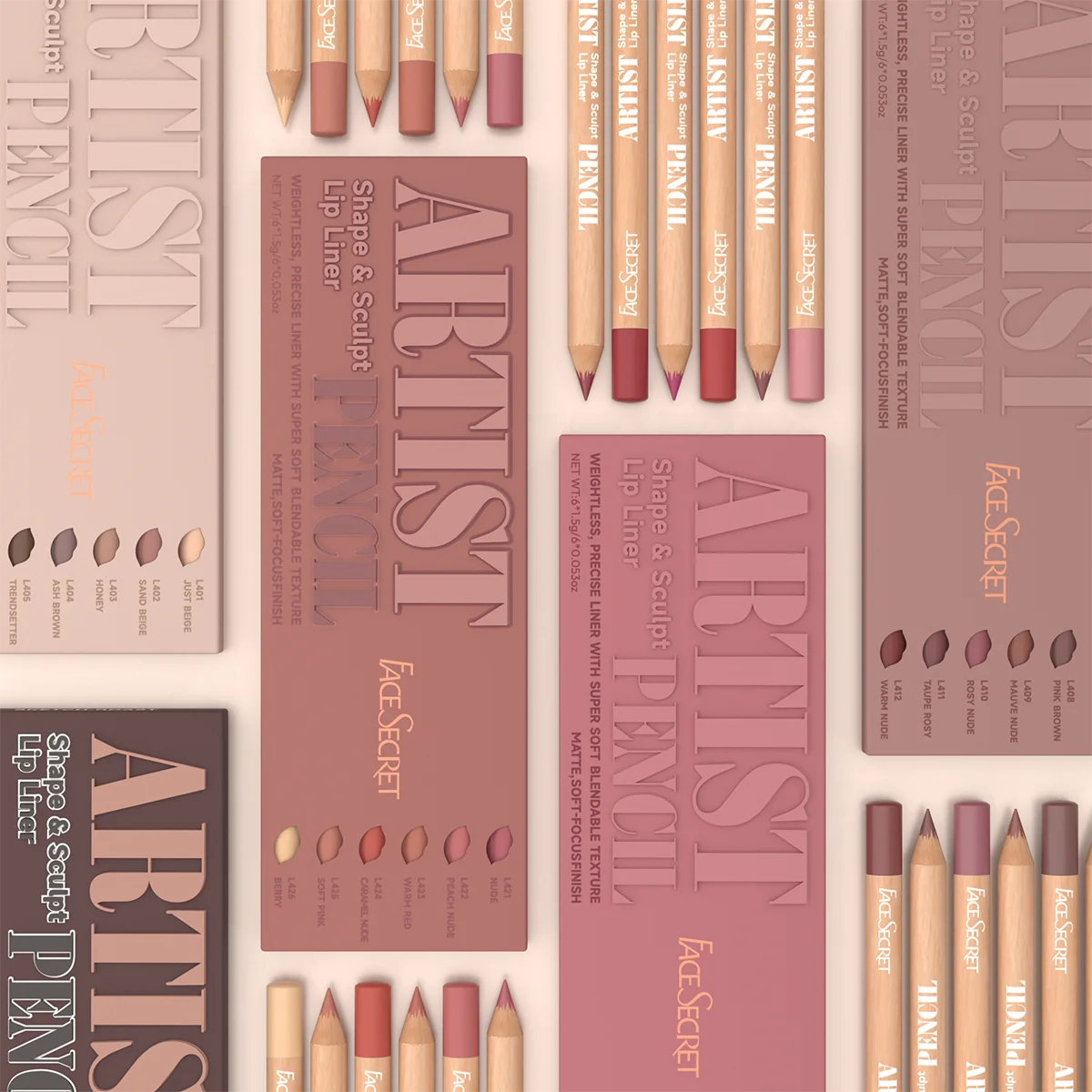 6pcs Velvet Matte Lip Liner Set - Long-Lasting Versatile Shades Longlasting Lip Makeup Berry, Brown, Pink Lip Pencil