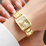 1/2PCS Fashion Square Dial Women Watches Ladies Quartz Wristwatches Girls Clock Reloj Mujer（Without Box）