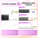 NAGARAKU Classic Mix Eyelash Extensions 16rows/Case 7~15mm Premium Natural Soft Individual Faux Mink Supplies Makeup Cilios
