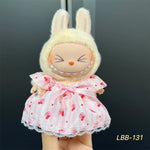 Cute Mini Plush Doll Clothes for 17cm Labubu Many Kinds of Overalls Clothes Accessories