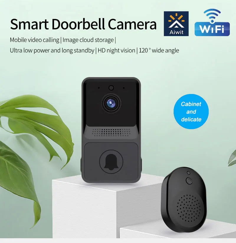 Wireless Doorbell WiFi Outdoor HD Camera Security Door Bell Night Vision Video Intercom Voice Change For Home Monitor Door Phone