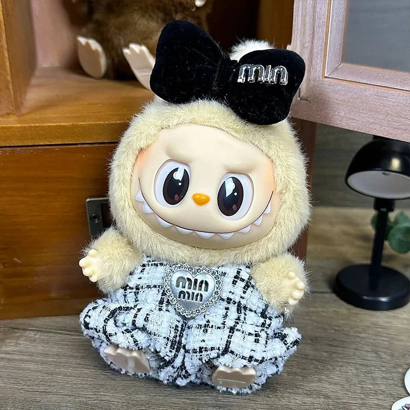 New Mini Plush Doll'S dIY Clothes Accessories for Labubu V1V2V3 High-end clothing set Accessories