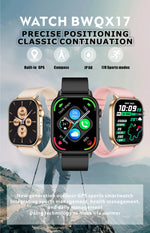 LIGE 2025 For Android IOS GPS Smart Watch Women 2.01" HD Screen Heart Rate Bluetooth Call Compass IP68 Waterproof Men Smartwatch