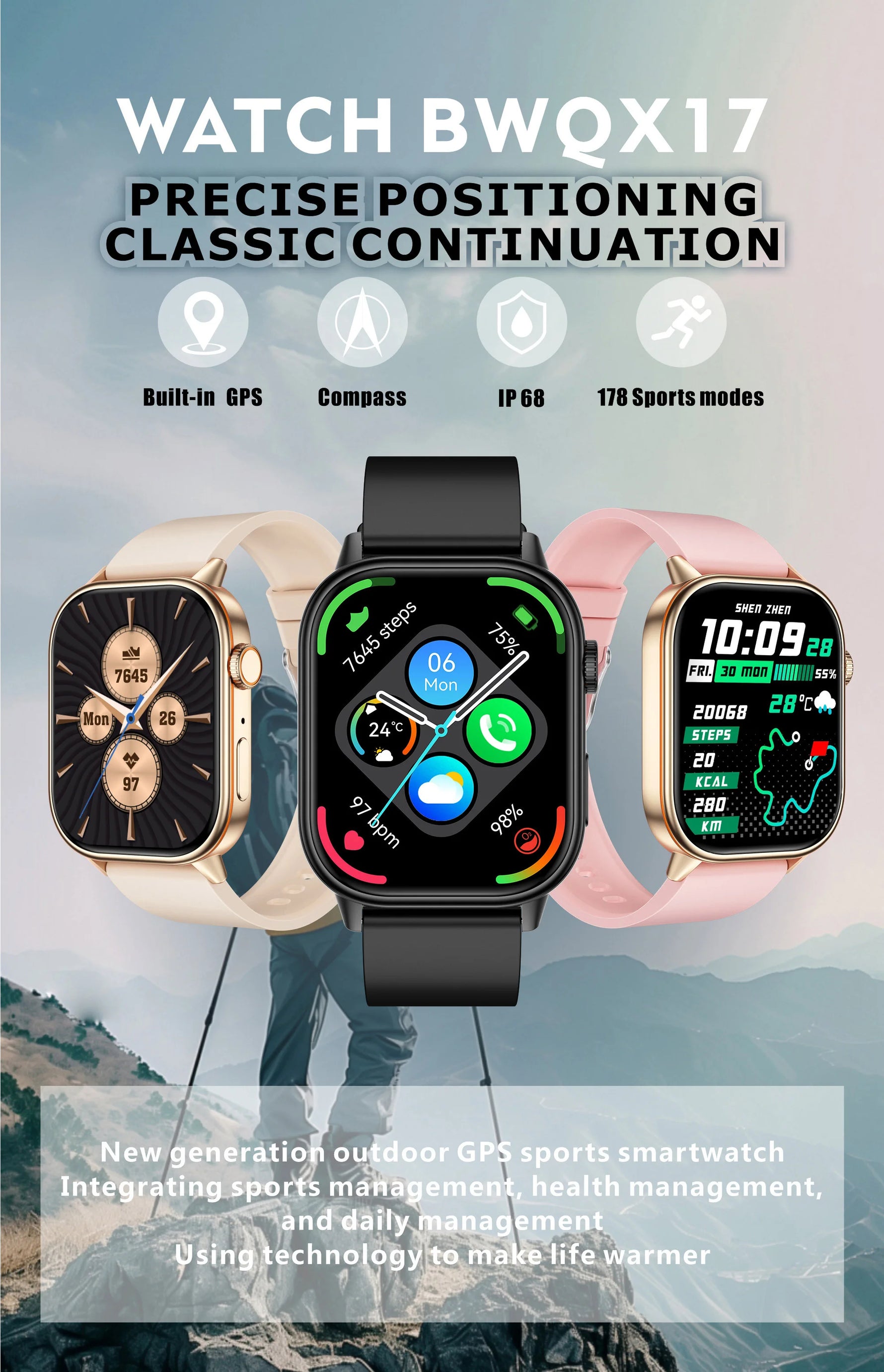 LIGE 2025 For Android IOS GPS Smart Watch Women 2.01