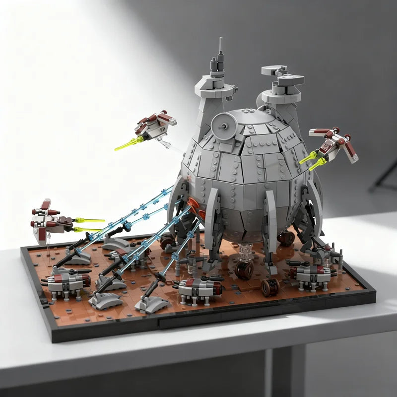 2667pcs MOC Battle Geonosis Diorama Core Ship Star Model Christmas Gift Building Blocks Construction Assemble DIY Toy Brick Kids