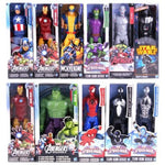 Action Toy 30cm Marvel Avengers Toy Thanos Hulk Spiderman Iron Man Captain America Thor Black Panther With Sound And Light