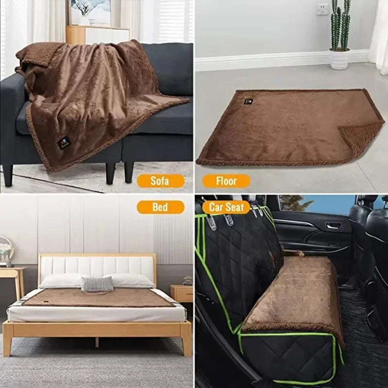 2025 New Waterproof Blanket for Couple, Large Size for Beds Bedroom Throw Luxury Shaggy Warm Blankets Lovers Microfibre-blanket